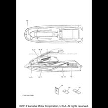 GRAPHICS pour Yamaha 2004 WaveRunner SuperJet - SJ700BC - 2004