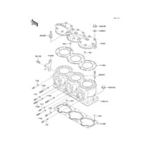 Cylinder Head/Cylinder pour Kawasaki 1995 900 ZXi