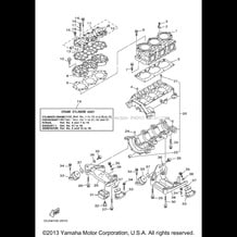 CYLINDER CRANKCASE pour Yamaha 2004 WaveRunner SUV1200 - SV1200C - 2004