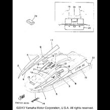 GRAPHIC - TOOL pour Yamaha 1992 WaveRunner SUPER JET - SJ650Q - 1992