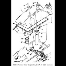HULL - DECK 1 pour Yamaha 1992 WaveRunner SUPER JET 650 (SJ650Q) 1992