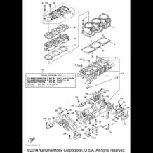 CYLINDER CRANKCASE 1 pour Yamaha 2004 WaveRunner XLT1200 - XA1200AC - 2004