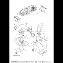 EXHAUST 3 pour Yamaha 2005 WaveRunner WaveRunner FX - FX1000AD - 2005