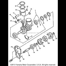 CRANKSHAFT PISTON pour Yamaha 1988 WaveRunner WaveJammer (WJ500G) 1988