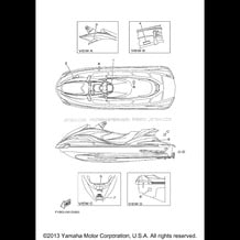 IMPORTANT LABELS pour Yamaha 2005 WaveRunner WaveRunner FX - FX1000AD - 2005