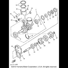 CRANKSHAFT - PISTON pour Yamaha 1992 WaveRunner WAVE RUNNER - WR500Q - 1992