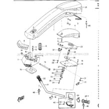 HANDLE POLE/SWITCHES (JS550-A3/A4) pour Kawasaki 1984 JS550