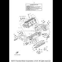 CRANKCASE pour Yamaha 2005 WaveRunner WaveRunner FX Cruiser High Output - FX1100AD - 2005