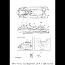 GRAPHICS pour Yamaha 2005 WaveRunner WaveRunner FX Cruiser High Output - FX1100AD - 2005