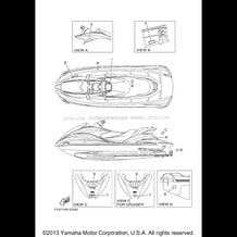 IMPORTANT LABELS pour Yamaha 2005 WaveRunner WaveRunner FX Cruiser High Output - FX1100AD - 2005