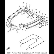 GUNWALE - MAT pour Yamaha 1992 WaveRunner WAVE RUNNER - WR500Q - 1992