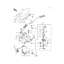 Handlebar(JF650-B7) pour Kawasaki 1995 TS