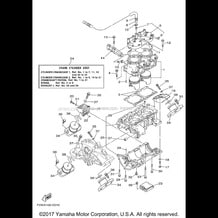 CYLINDER CRANKCASE 1 pour Yamaha 2005 WaveRunner WaveRunner GP800R - GP800AD - 2005