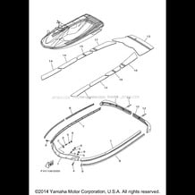 GUNWALE MAT pour Yamaha 2005 WaveRunner WaveRunner VX110 Deluxe - VX1100AD - 2005