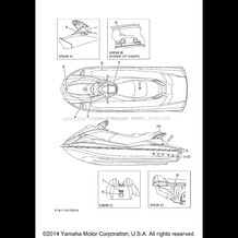 IMPORTANT LABELS pour Yamaha 2005 WaveRunner WaveRunner VX110 Deluxe - VX1100AD - 2005