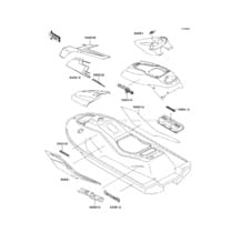 Decals(JH1100-A1) pour Kawasaki 1996 1100 ZXi