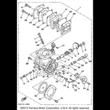 CARBURETOR pour Yamaha 1992 WaveRunner WAVE RUNNER III - WRA650Q - 1992