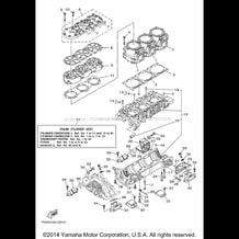 CYLINDER CRANKCASE 1 pour Yamaha 2005 WaveRunner WaveRunner XLT1200 - XA1200AD - 2005