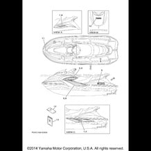 GRAPHICS pour Yamaha 2005 WaveRunner WaveRunner XLT1200 - XA1200AD - 2005