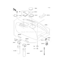 Engine Hood pour Kawasaki 1996 750 SXi