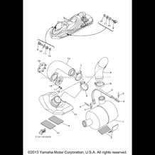 EXHAUST 3 pour Yamaha 2006 WaveRunner FX Cruiser High Output 50TH Anniversary Edition - FX1100BE - 2006