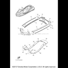 GUNWALE MAT pour Yamaha 2006 WaveRunner FX Cruiser High Output 50TH Anniversary Edition - FX1100BE - 2006