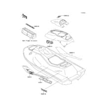 Decals(JH750-C2) pour Kawasaki 1996 750 ZXi