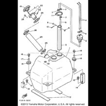 FUEL TANK pour Yamaha 1992 WaveRunner WAVE RUNNER III - WRA650Q - 1992