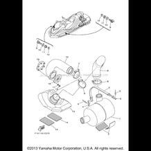 EXHAUST 3 pour Yamaha 2006 WaveRunner FX High Output - FX1100E - 2006