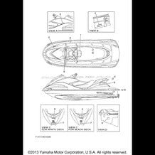 IMPORTANT LABELS pour Yamaha 2006 WaveRunner FX High Output - FX1100E - 2006