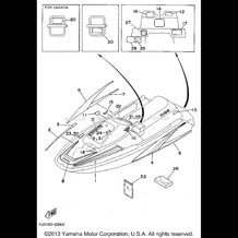 GRAPHIC - TOOL pour Yamaha 1992 WaveRunner WAVE RUNNER III - WRA650Q - 1992