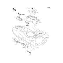 Decals(JH900-A2) pour Kawasaki 1996 900 ZXi