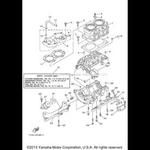 CYLINDER CRANKCASE pour Yamaha 2006 WaveRunner SuperJet - SJ700BE - 2006