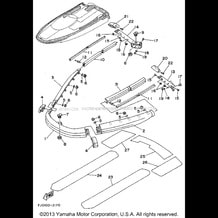 GUNWALE - MAT pour Yamaha 1992 WaveRunner WAVE RUNNER III 650 (WRA650Q) 1992