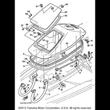 HULL - DECK 1 pour Yamaha 1992 WaveRunner WAVE RUNNER III 650 (WRA650Q) 1992