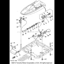 HULL - DECK 3 pour Yamaha 1992 WaveRunner WAVE RUNNER III - WRA650Q - 1992