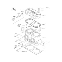 Cylinder Head/Cylinder pour Kawasaki 1996 STS