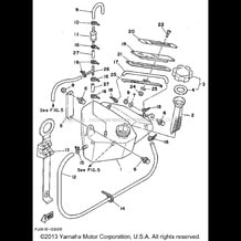 OIL TANK pour Yamaha 1992 WaveRunner WAVE RUNNER III - WRA650Q - 1992