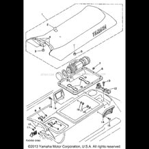 SEAT pour Yamaha 1992 WaveRunner WAVE RUNNER III - WRA650Q - 1992