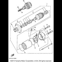 STARTING MOTOR pour Yamaha 1992 WaveRunner WAVE RUNNER III - WRA650Q - 1992