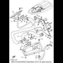 VENTILATION pour Yamaha 1992 WaveRunner WAVE RUNNER III 650 (WRA650Q) 1992