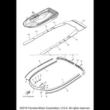 GUNWALE MAT pour Yamaha 2006 WaveRunner WaveRunner VX110 Sport - VX1100E - 2006