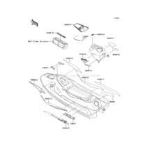 Decals(JH750-F1) pour Kawasaki 1996 Super Sport XI