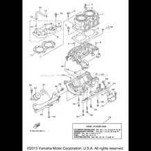 CYLINDER CRANKCASE pour Yamaha 2007 WaveRunner SuperJet - SJ700BF - 2007