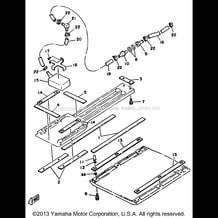 HULL DECK 2 pour Yamaha 1988 WaveRunner WaveJammer (WJ500G) 1988