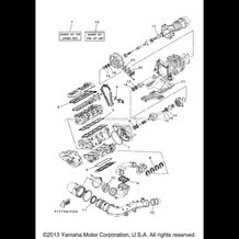 REPAIR KIT 1 pour Yamaha 2007 WaveRunner WAVERUNNER FX (DARK RED METALLIC L) - FX1000F - 2007