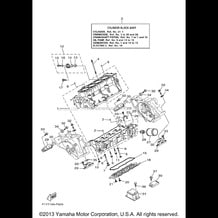 CRANKCASE pour Yamaha 2007 WaveRunner WAVERUNNER FX CRUISER - FX1000AF - 2007