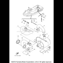 EXHAUST 3 pour Yamaha 2007 WaveRunner WaveRunner VX - VX1100F - 2007