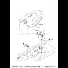 SEAT UNDER LOCKER pour Yamaha 2007 WaveRunner WaveRunner VX - VX1100F - 2007