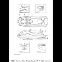 IMPORTANT LABELS pour Yamaha 2008 WaveRunner WAVERUNNER FX - FX1000G - 2008